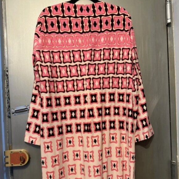 RETRO / BOHO 1970’sTUNIC GEOMETRIC DRESS - RARE - Picture 14 of 16